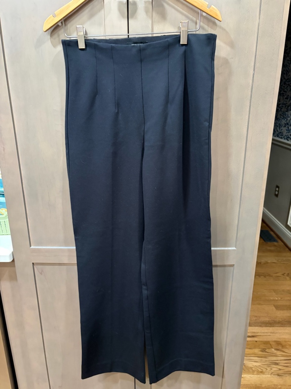 Banana Republic Black Straight Ultra High-Rise Ponte Pants